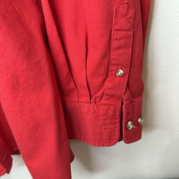 Vintage 90s Nascar Racing Chase Authentic Long Sleeve Button Up Red Shirt XL - Picture 12 of 16